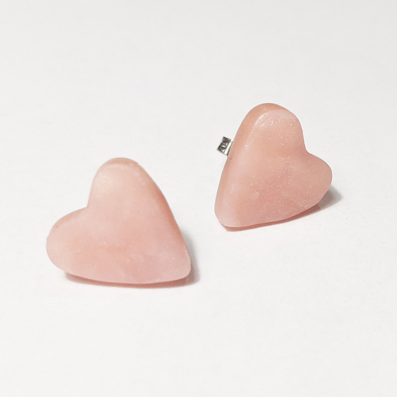 Orecchini Threader A Cuore Argento 925 Con Zirconi Verdi (simil Peridoto) - Fatti A Mano Thailandia - Foto 3