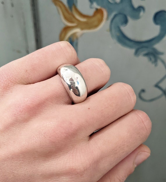 R001826 Anello In Argento Sterling 925 Massiccio Con Marchio Di Garanzia Amanti - Italia - Foto 5