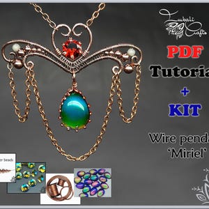 Kit + PDF tutorial - Miriel pendant