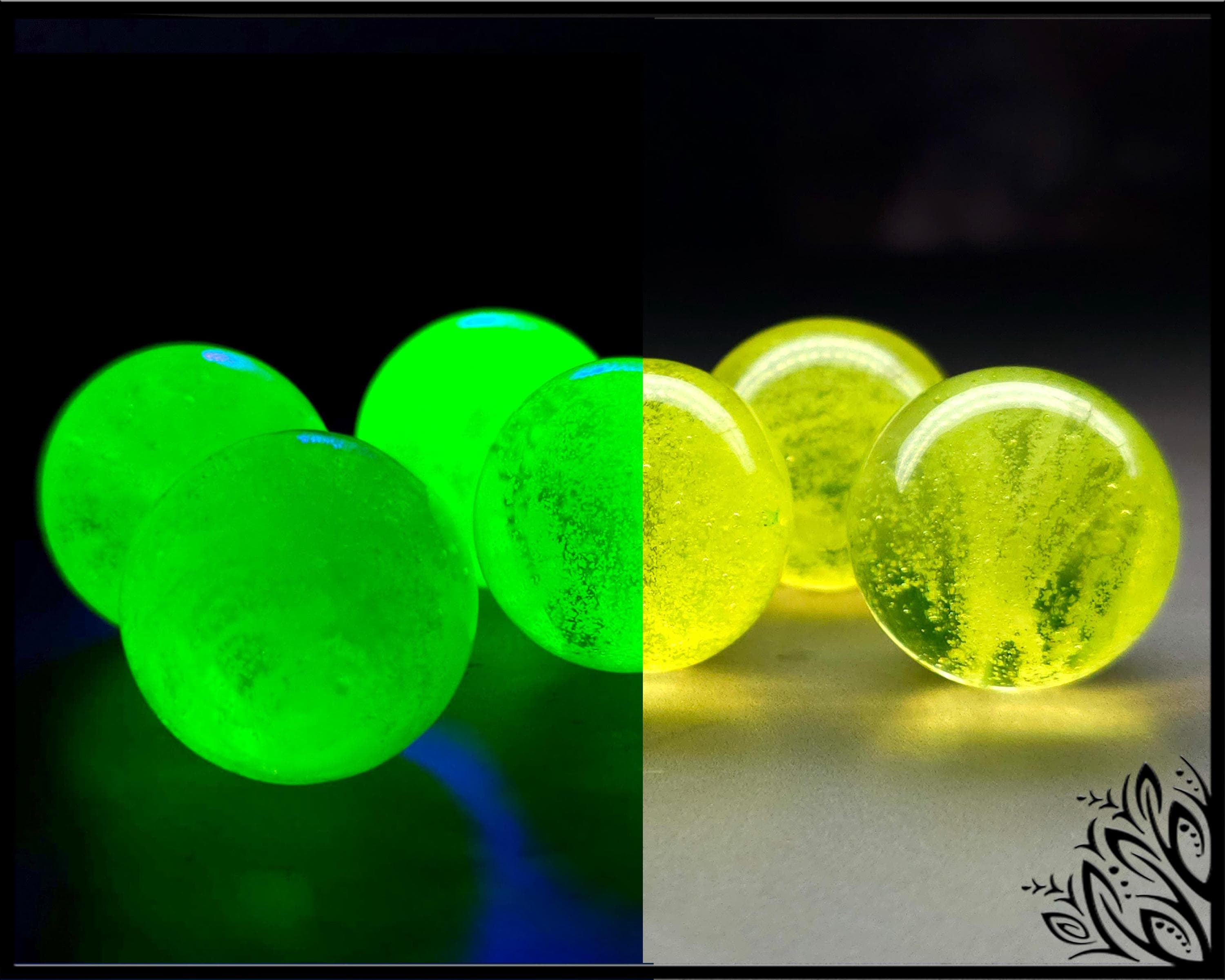 Uranium Glass - Sphere/orb - Phosphorescent - 20 Mm - Etsy