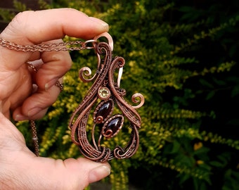 PDF tutorial 'Solstice' - wire weaving pattern - pendant tutorial