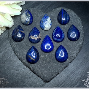 Lapis lazuli - pear - 25 mm