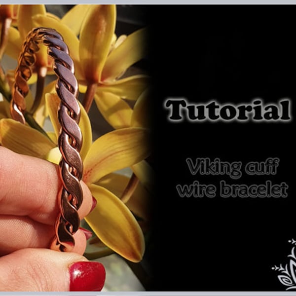 TUTORIAL - Viking Twist Bangle - Metal work bangle bracelet tutorial - DIY jewellery - men's or ladies bangle bracelet tutorial