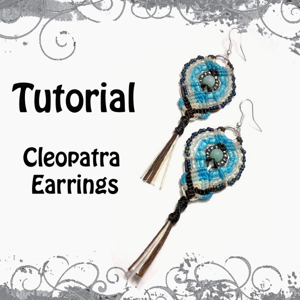 TUTORIAL - Micro Macrame Cleopatra Earrings