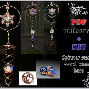 May include: A DIY kit for making a copper spinner star and wind pin with a PDF tutorial. The kit includes copper wire, beads, and a base. The finished product is a beautiful and unique wind chime.