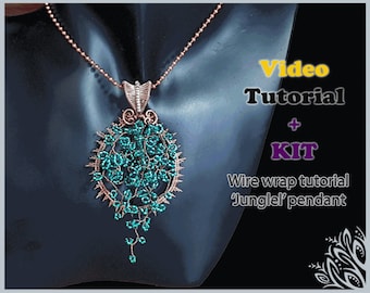 Kit + VIDEO tutorial - Pingente selva