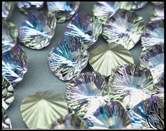 Glass crystal - square - 10 mm - Starburst - Phoenix