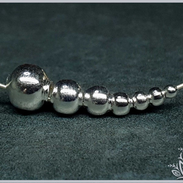 Silver plated beads