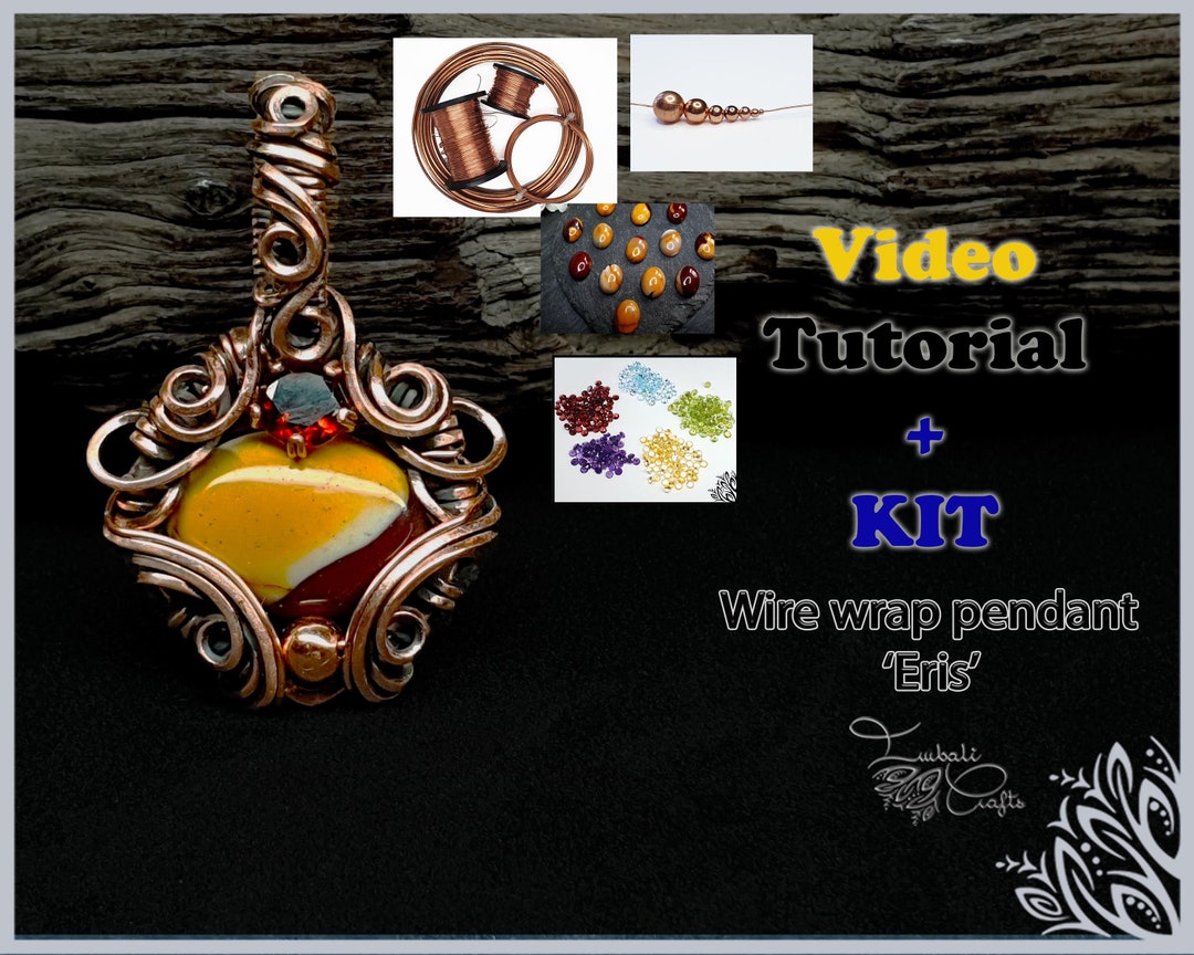 Wire Wrap Pendant Kit – Weaveless Cabochon, Video Tutorial - Etsy