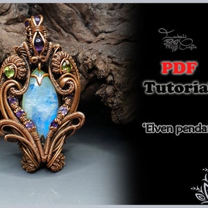 Tutoriel PDF « Pendentif elfique » - tutoriel pendentif en fil métallique - bijoux DIY - tutoriel pendentif en fil de fer