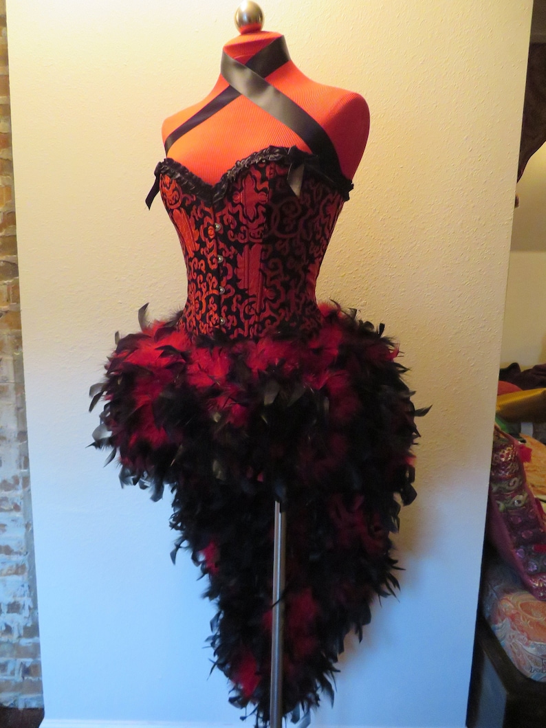 Moulin Rouge Style Burlesque Showgirl Halloween Costume Etsy