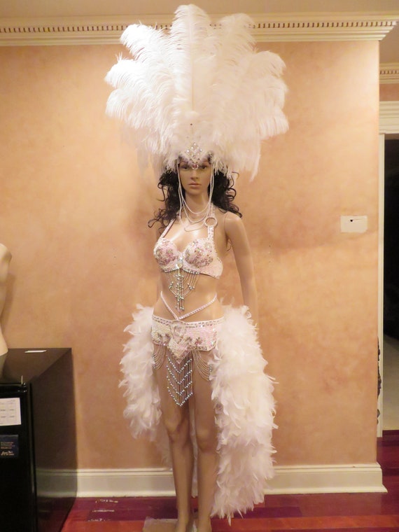 BULK 5x Flapper Costume Showgirl Piuma Costume Festa Matrimonio Decor 79/"