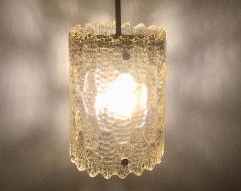 Vintage Gefion Glass Pendant Light by Carl Fagerlund for Lyfa