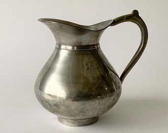 Handmade Danish pewter jug / vase.