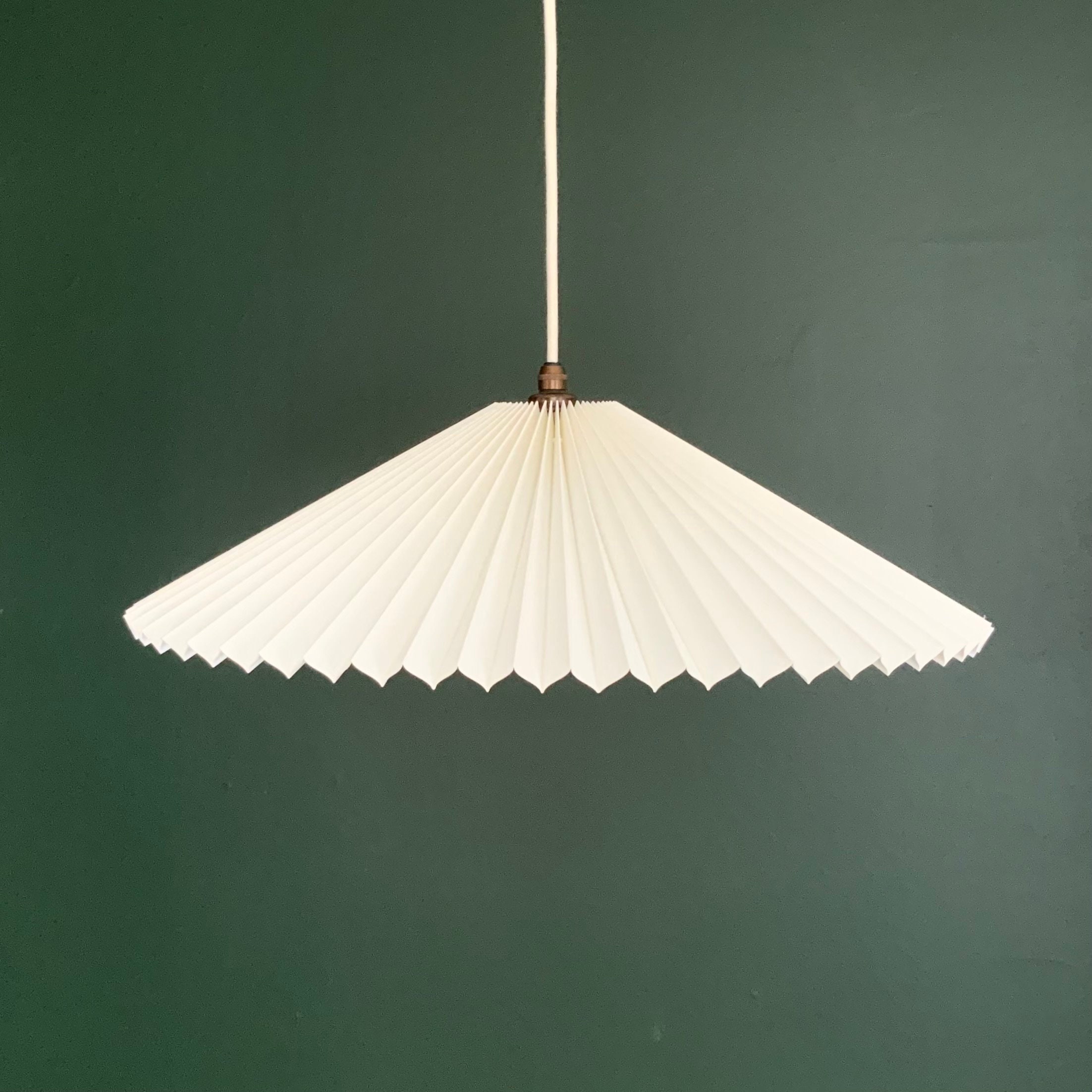Scandee Pleated Pendant Light Shade: Minimalist Danish Design - Etsy