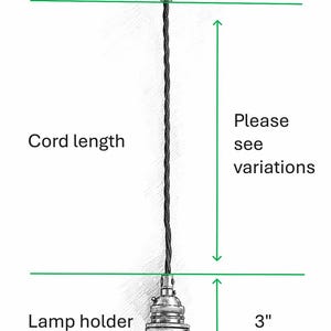 Raw Brass Grounded E26 Ceiling Pendant Kit: natural linen Twisted Cord, 120V image 2