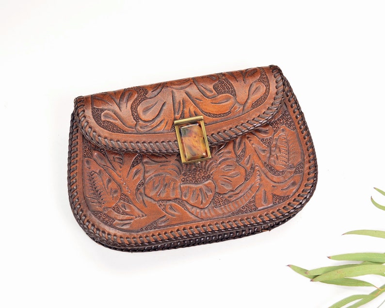 vintage mexican leather purses