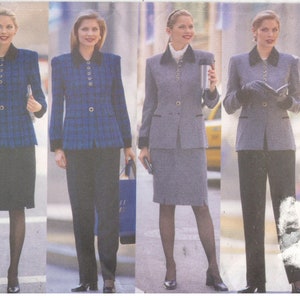 Butterick 5695 Size 14, 16,18  Women&#39;s Jessica Howard sewing pattern. Princess seam jacket / blazer, pencil skirt and tapered pants.