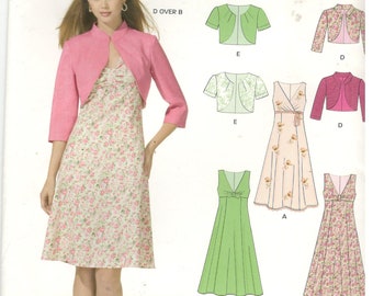 Sewing Pattern New Look 6776 Women\u2019s Sleeveless Dress & Jacket Size 6-8-10-12-14-16 Uncut Factory Folds