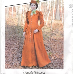 Mccall&#39;s-patroon 8123 Maat 6-14 of 14-22 Naaipatroon damesjassen.  Jas met knoopsluiting en prinsessennaden, sleep, formeel