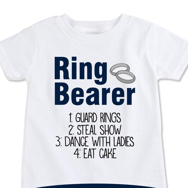 Ring Bearer Security Shirt, Groomsmen proposal gifts, RingBearer Wedding Rehearsal outfit top, Kids wedding party favors, bodysuits (EX 420)