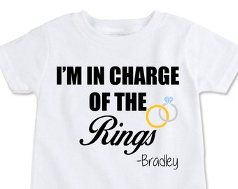 Ringträger Shirt, Will you be My Ring Bearer Kissen, Hochzeit GastgeschenkIdeen, Blumen Mädchen Korb, Hochzeit Party Geschenke Schilder (370)