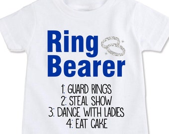 Ringträger Geschenk, Ringträger Shirt, Ringträger Outfit, Ringträger Hochzeit Geschenk, Faux Glitzer Shirt, Kinder Hochzeit Shirt Geschenk ... (EX 375)