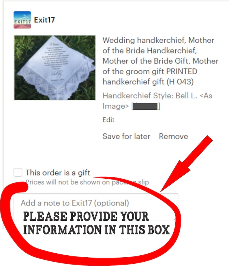 Mutter des Bräutigams Geschenk vom Sohn, Hochzeit Taschentuch Geschenk, Großmutter Geschenk vom Bräutigam, Mutter der Braut Taschentuch GEDRUCKT H 009 Bild 7