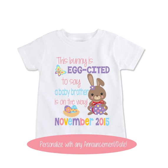 Easter Themed Big Sister T Shirt Pregnancy Announcement Easter Themed Big Sister T Shirt Pregnancy Announcement