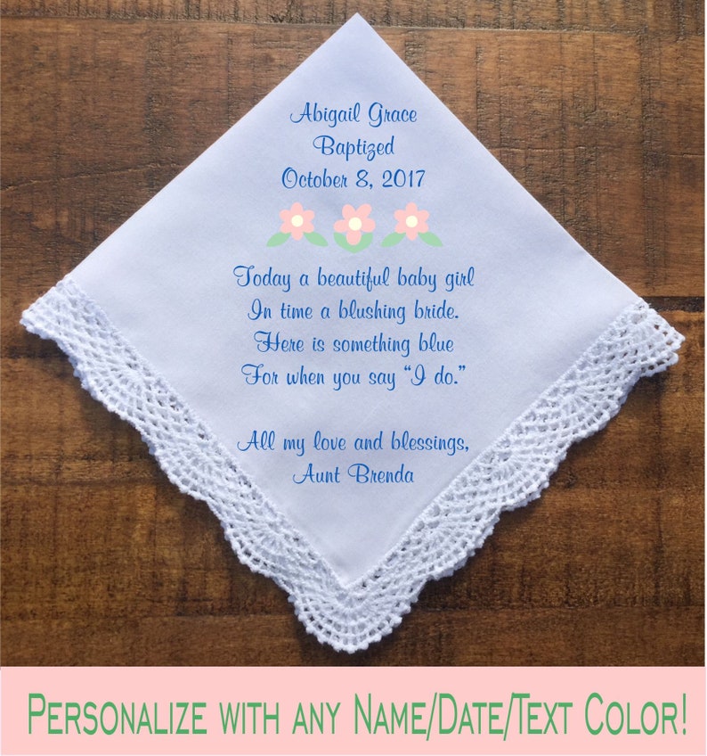 Girl Baptism Gift Personalized Christening Gifts Baby Girl Etsy