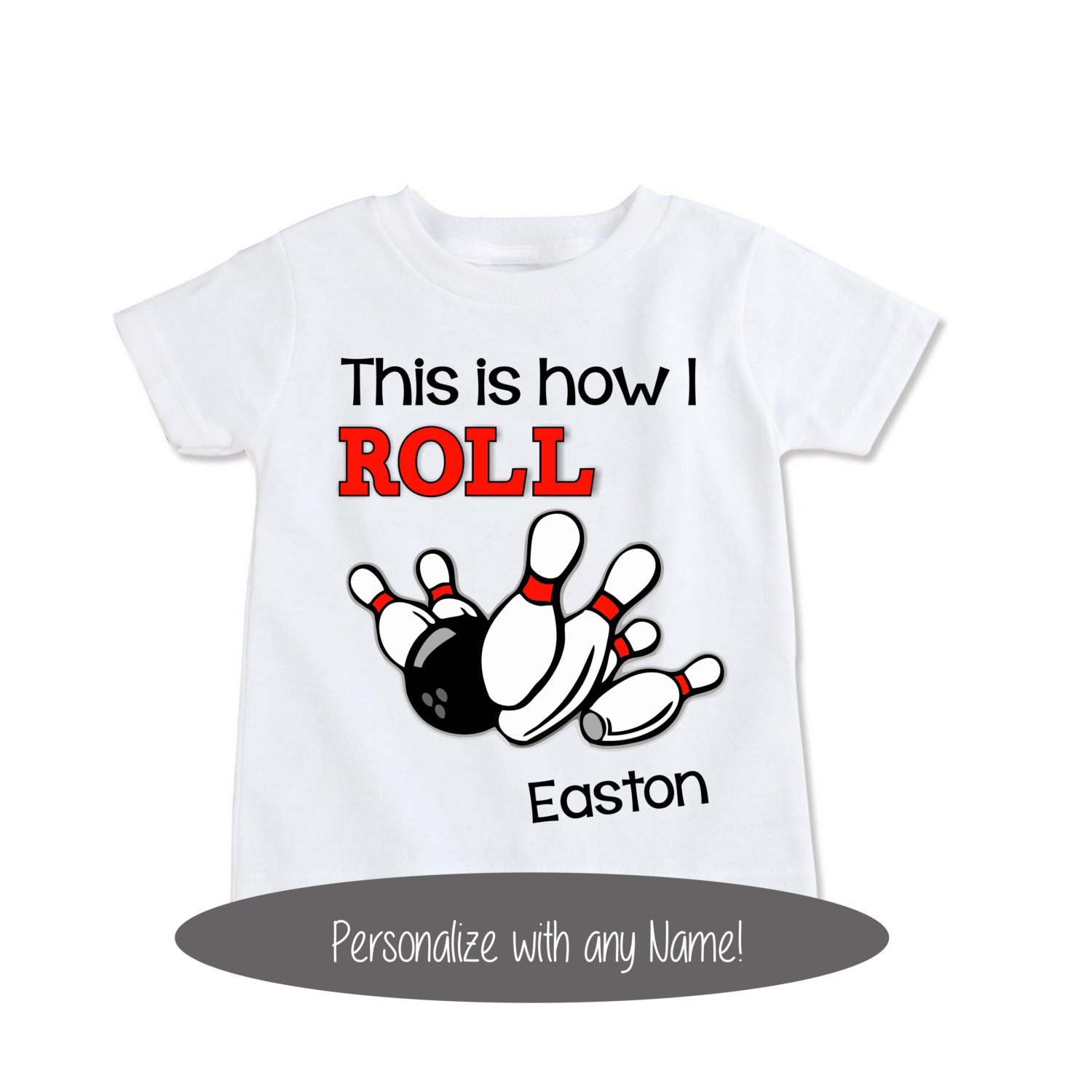 Unisex Kids' Clothing Clothing bowling party shirt Custom Bowling