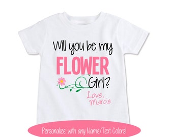 Asking Flower Girl Proposal, Bridal Party Gifts, Engagement announcement party, Will you be my Flower Girl, Wedding Party favors (EX 374)