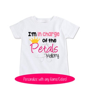 Flower Girl Proposal, Flower Girl Shirt, Wedding Rehearsal Clothing, wedding party Gifts, Wedding Favors, Petals Patrol Shirt (EX 372)