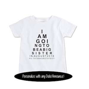 Pregnancy Announcement, Birth Announcement, Pregnancy Reveal to Grandparents, Going to be a Big Sister, Big Brother Onesie (EX 419)
