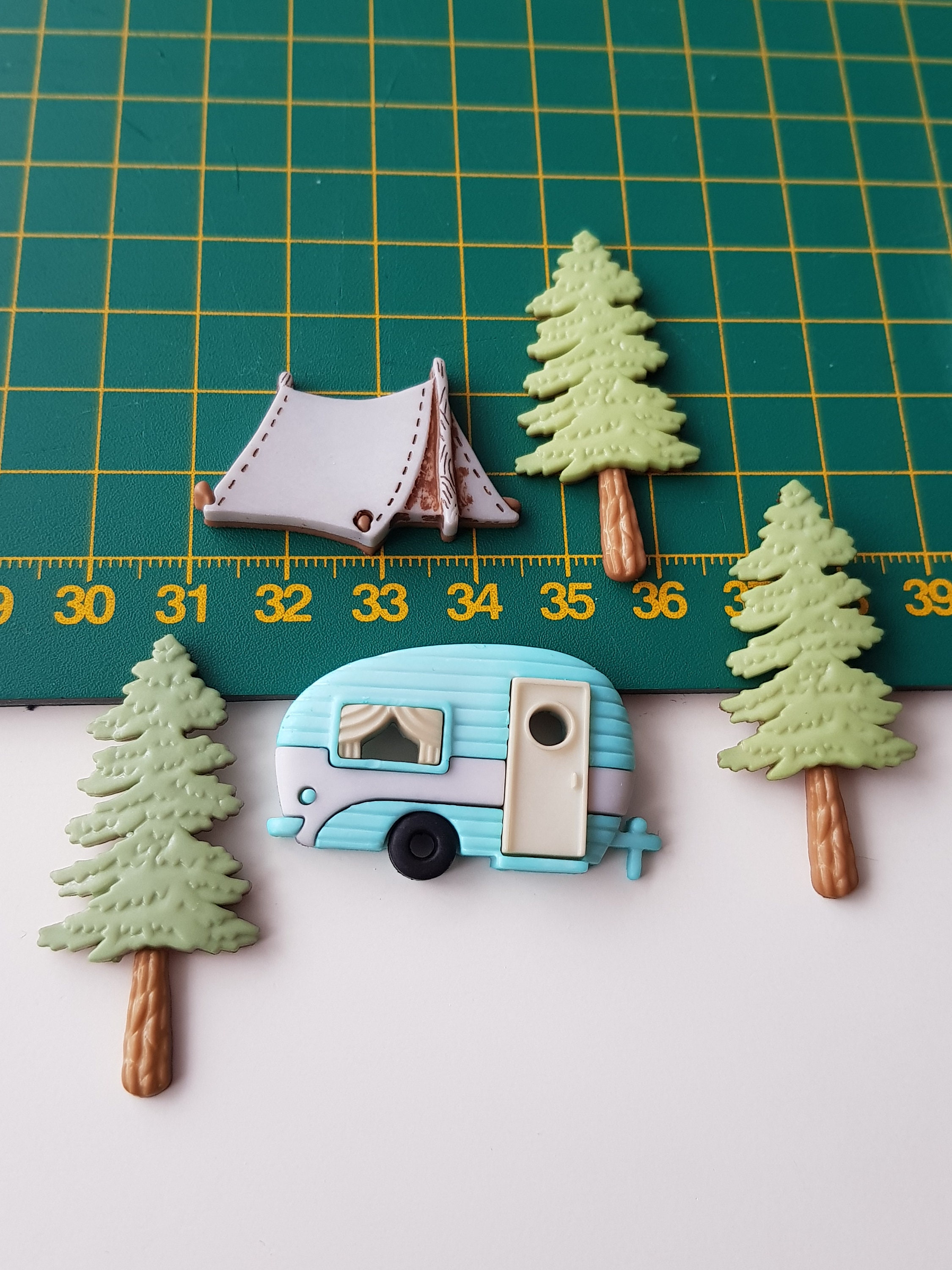 Camping theme embellishments Card Making Scrapbooking Lot of Etsy