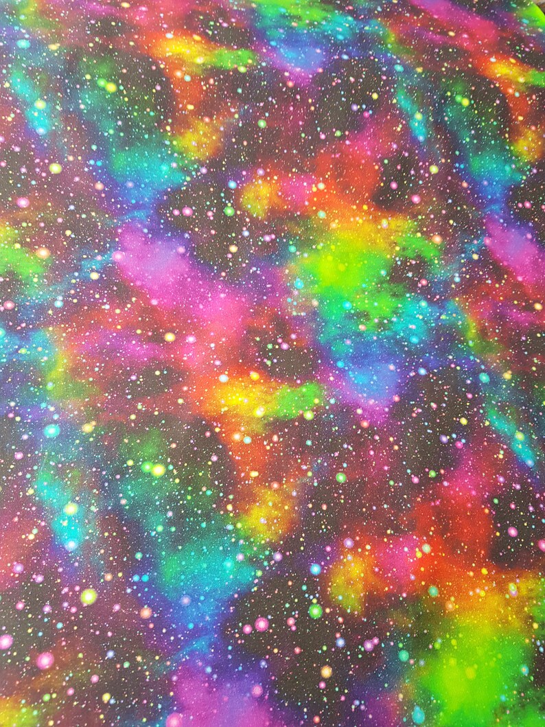 Sparkled Galaxy Digitaldruck 100 % Baumwolle Raum Galaxie | Etsy