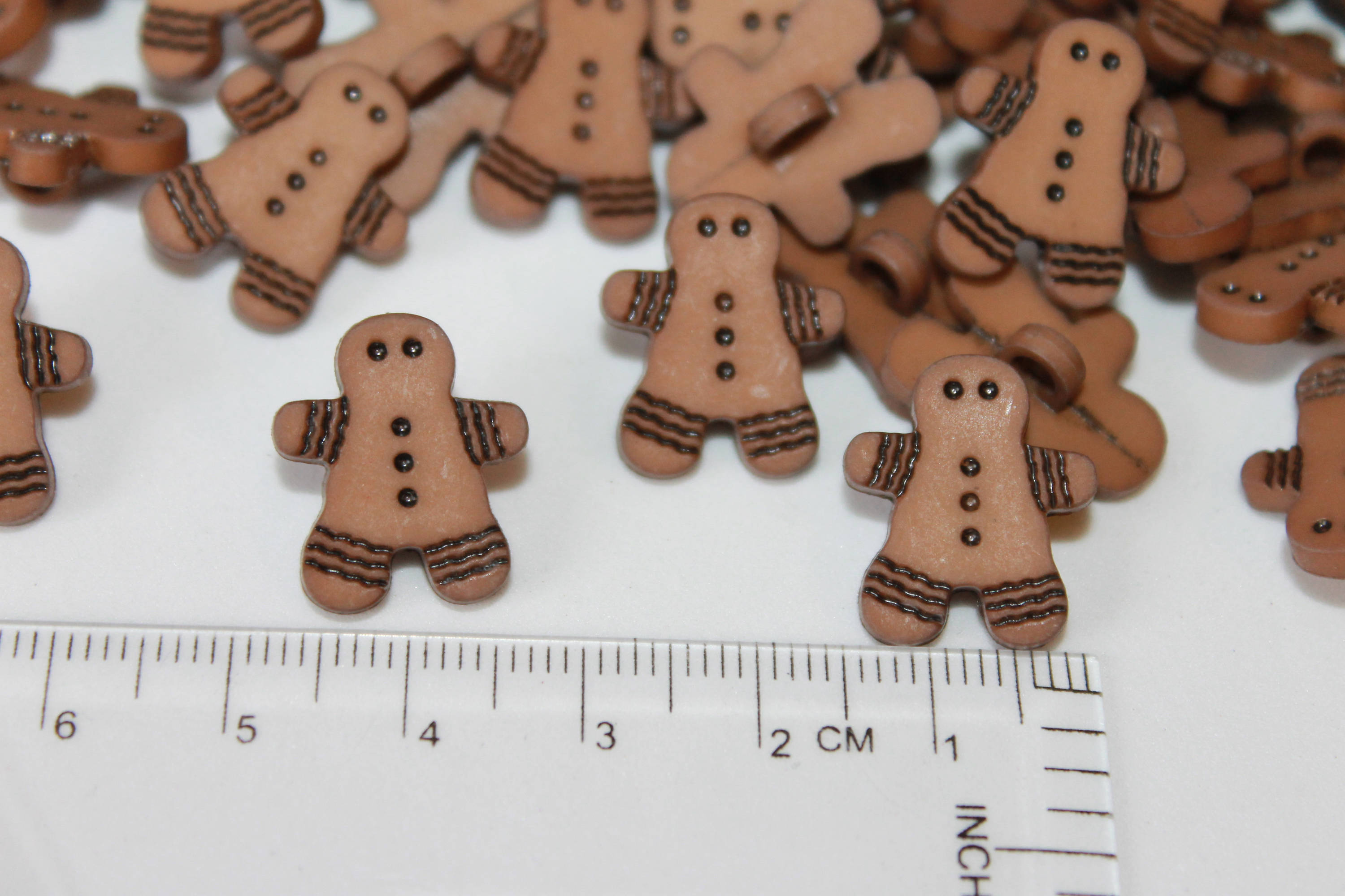 Gingerbread Man Buttons 10 brown color shank Gingerbread Man Etsy