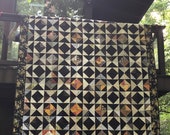 Special Listing for Kim - Quilt Patchwork Queen Size Half Square Triangles