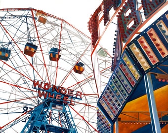 Limited Edition "Thunderbolt" Coney Island Print / Digital Print on Enhanced Matte Paper