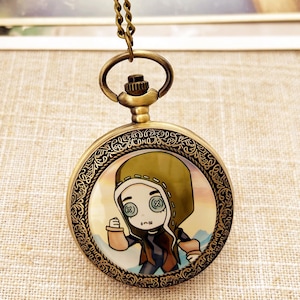 Identity Game Pocket Watch: Multiple characters available, Large Pendant with 2 Removable Chains