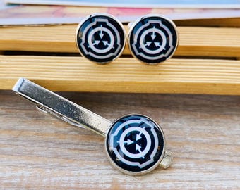 SCP Foundation Krawattenklammer und Manschettenknöpfe, fügen Sie Ihr eigenes Design hinzu!