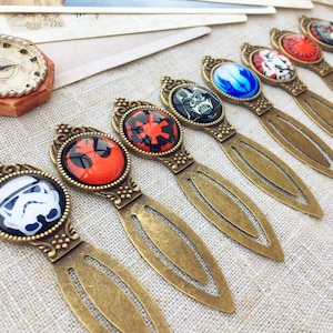 Star wars bookmark, Coppery Metal Bookmark, gift for book lovers, gift for student