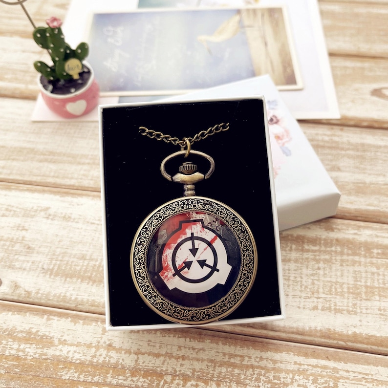 SCP Foundation, groot zakhorloge, fanart, cadeau voor SCP-fans, aangepaste tekeningen mogelijk. afbeelding 7