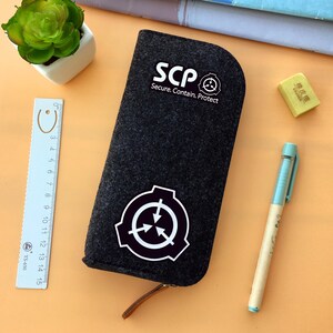 SCP Foundation Pencil Case: SCP049, MTF-9 Tailed Fox, SCP682, Multiple Designs Available SCP foundation
