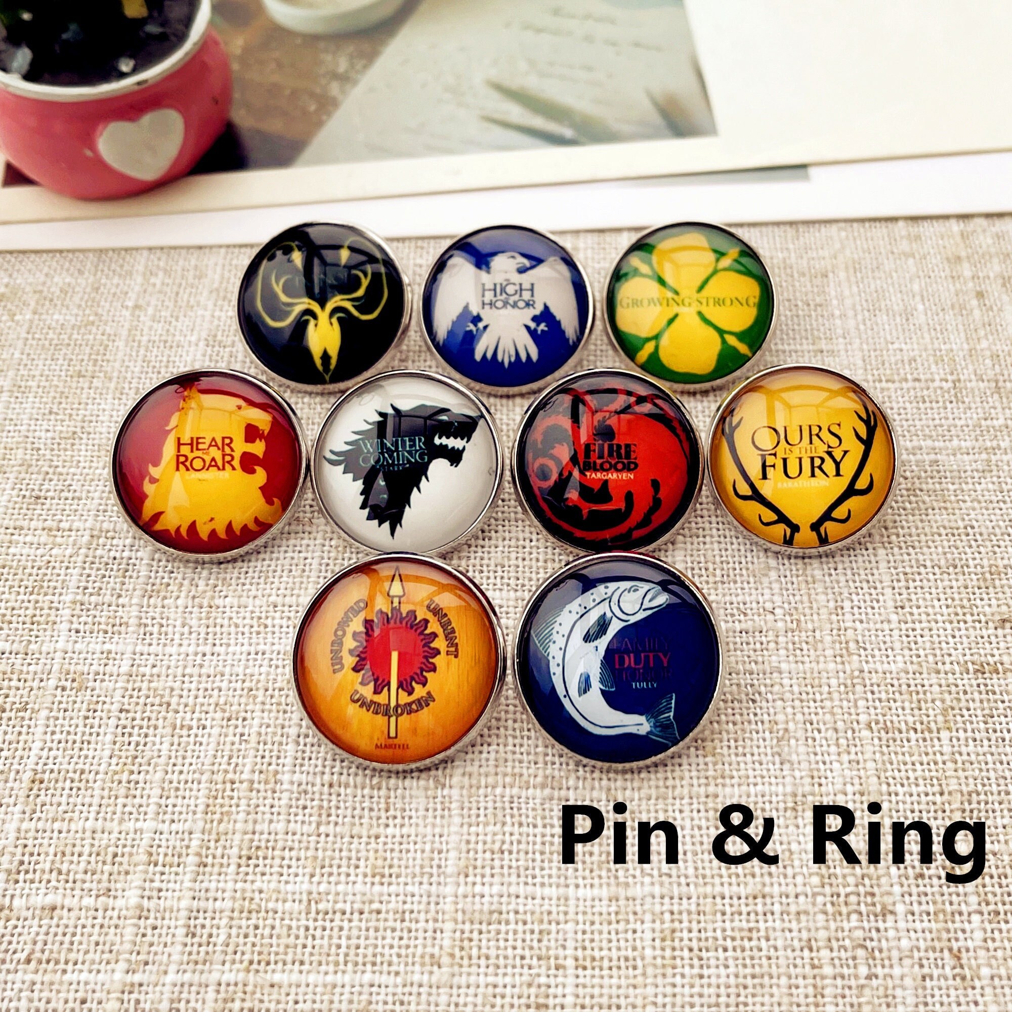 Game Of Thrones Damen Pin – Stark Sigil Abzeichen, Offiziell Lizenziert, Winter Design