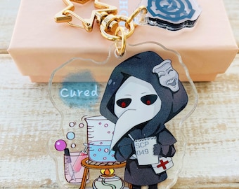 SCP foundation Keychain | fans work pendant｜SCP049, SCP682, SCP little peanut