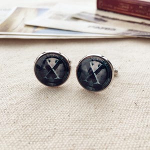 Superheroes Cufflinks: Multiple characters, Sleeve Buttons, 16mm Glass Dome cuff links X men