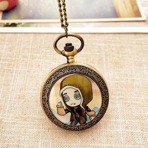 Identity Game Pocket Watch: Multiple characters available, Large Pendant with 2 Removable Chains