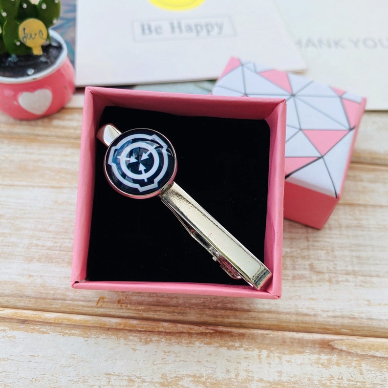 SCP Foundation tie clip Boys tie clasp tie bars SCP fans image 6