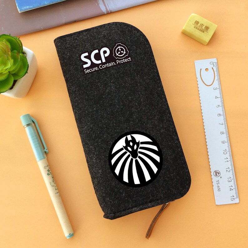 SCP Foundation Pencil Case: SCP049, MTF-9 Tailed Fox, SCP682, Multiple Designs Available 9-Tailed Fox(MTF)